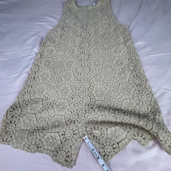 Zara Dresses & Skirts - Zara Beige Textured Lace Blouse